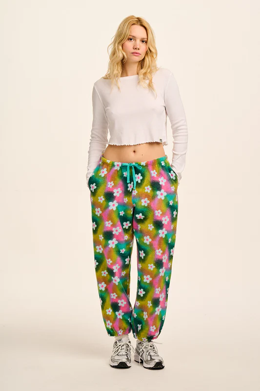 Hana - Polar Fleece Jogger in Tie Dye Daisy Lu